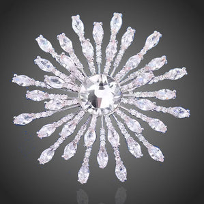 Brošňa luxusná žiarivý kvet AllaMadona