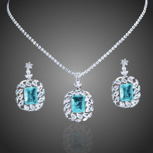 luxusný spoločenský set blankytnomodrý