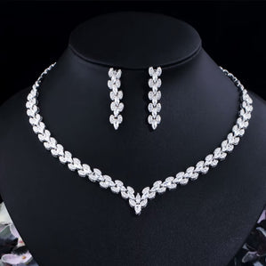 luxusný svadobný a spoločenský set bižutérie