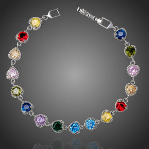 Náramok s farebnými srdiečkami Allenia