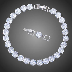 Náramok s čírymi zirkónmi Dantelia