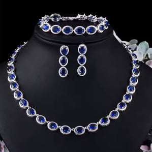 Luxusný set modrý Trio Sapphiria