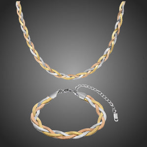 Set z chirurgickej ocele prepletaný Trionittia