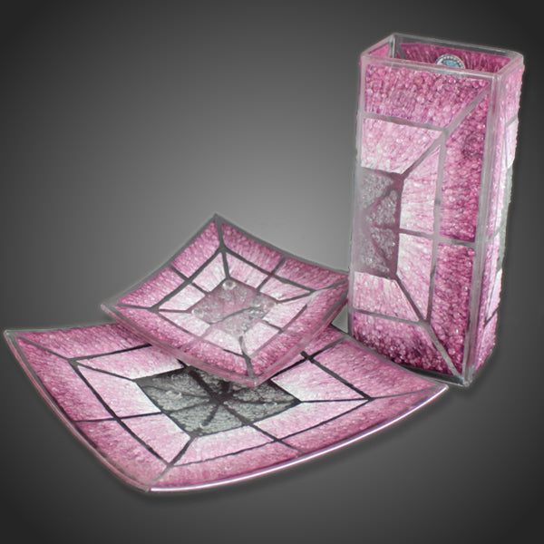 Originálna váza prírodný purpur Arte Arcana čriepková