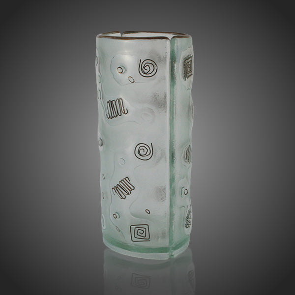 Originálna váza zdobená kovom a platinou Arte Soul