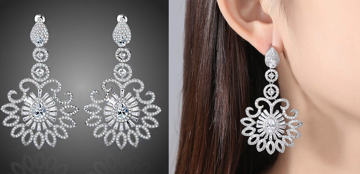 Náušnice kvety dlhé Ammadoris