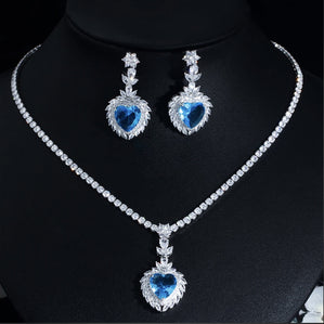 Luxusný  set OceanBlueHeart