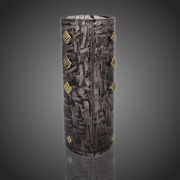 Originálna váza maľovaná hnedá so zlatom Arte stredná