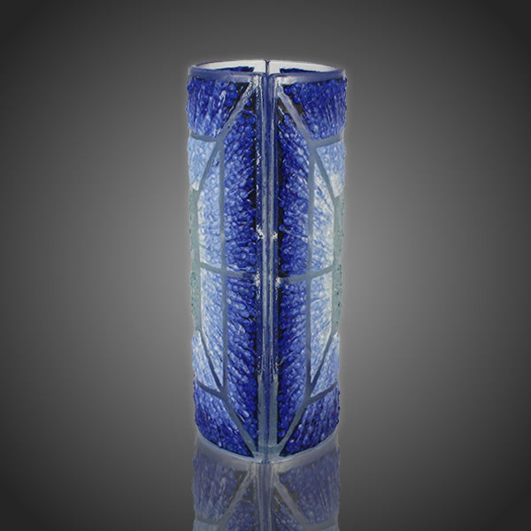 Originálna váza Arte modrá čriepkové sklo Oko Oceánu