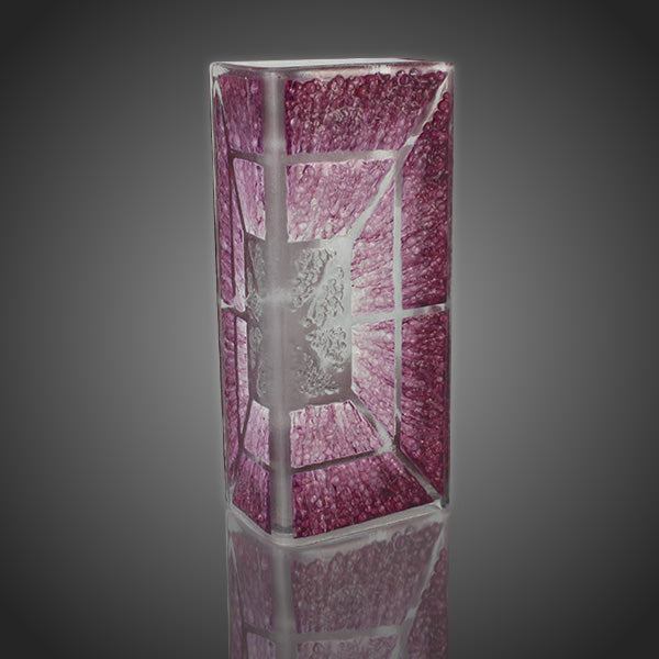 Originálna váza prírodný purpur Arte Arcana čriepková